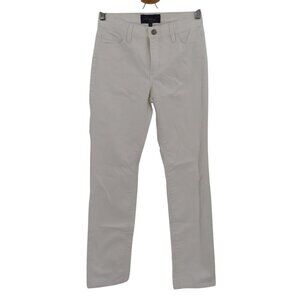 NYDJ Womens 0 Marilyn Straight Jeans Solid White Studded Pockets Style 55244T776